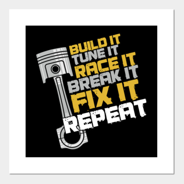 Auto Car Racing Professional Racer Gifts Build It Tune It Race It Mechanic